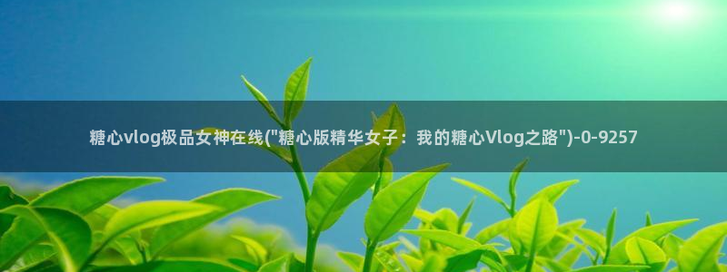 糖心vlog小欣奈